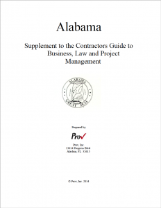Alabama Supplement to the Contractors Guide to Business, Law and Project Management, 2014