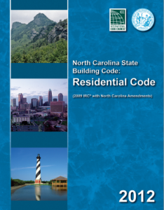 North Carolina State Building Code: Residential Code 2012