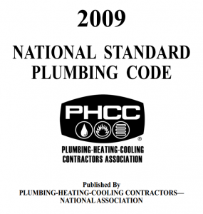 The National Standard Plumbing Code 2009